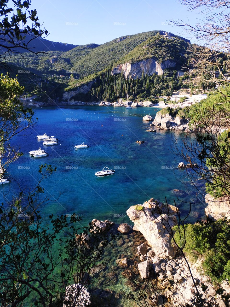 A small beach in Corfu