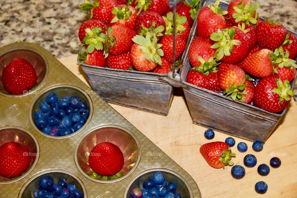 Berries in container