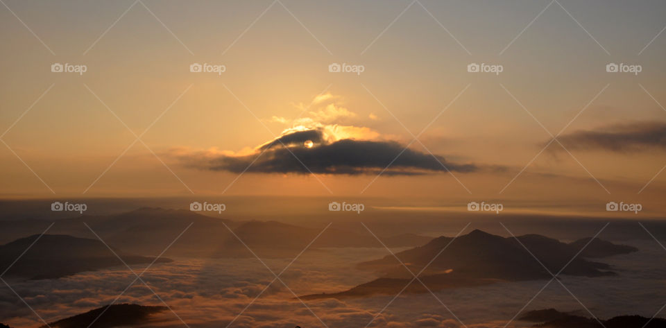 Sunrise view of nepal