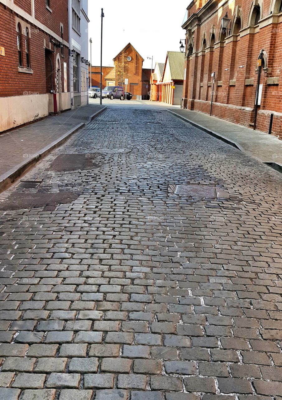 Cobbled street