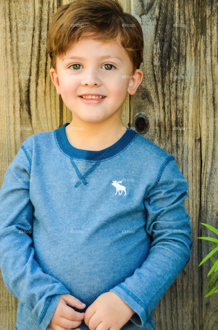 Portrait of a cute little boy