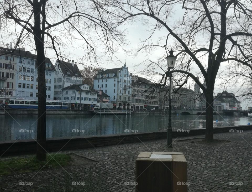 In fall, visiting the wonderful city of Strasbourg, France, admiring the calm and peaceful view of the city.