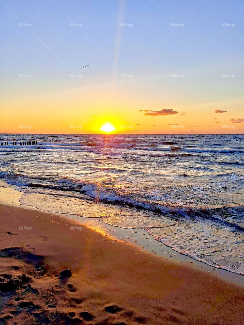 Sunset on Baltic Sea