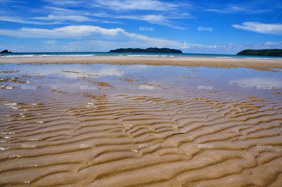 Low tide at the beach