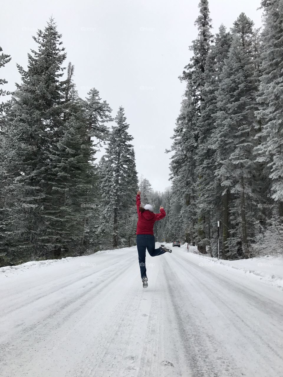 Happiness in the snow