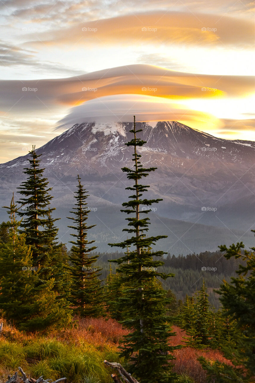 Sunrise over Mt Adams