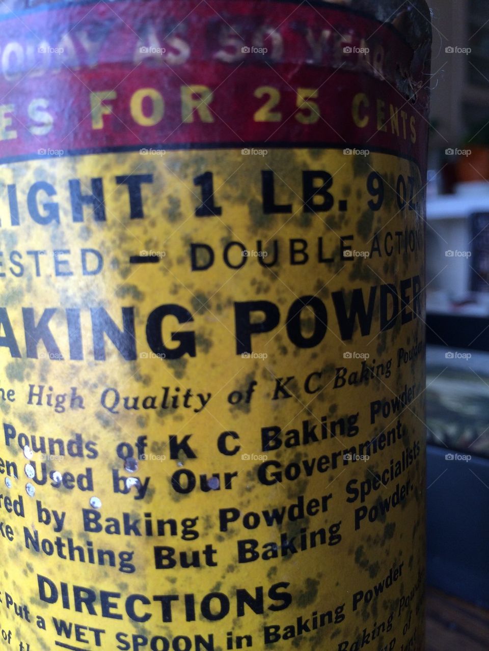 Old baking powder