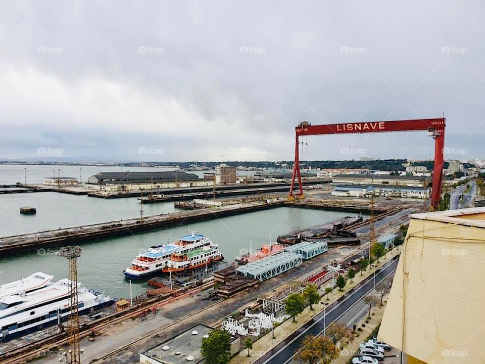 Shipyard Lisnave, Cacilhas, Portugal 