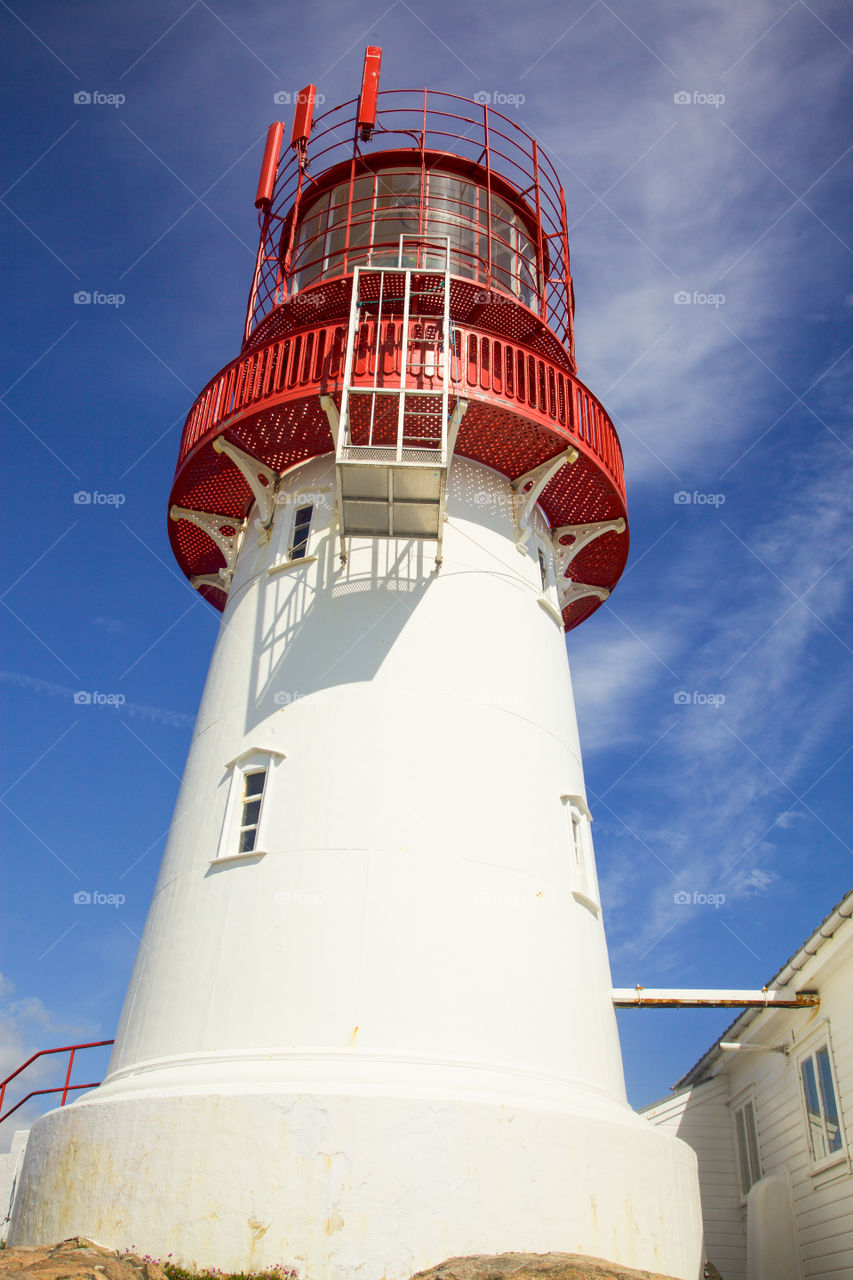 Lighthouse in Lindesnes, Norway. 