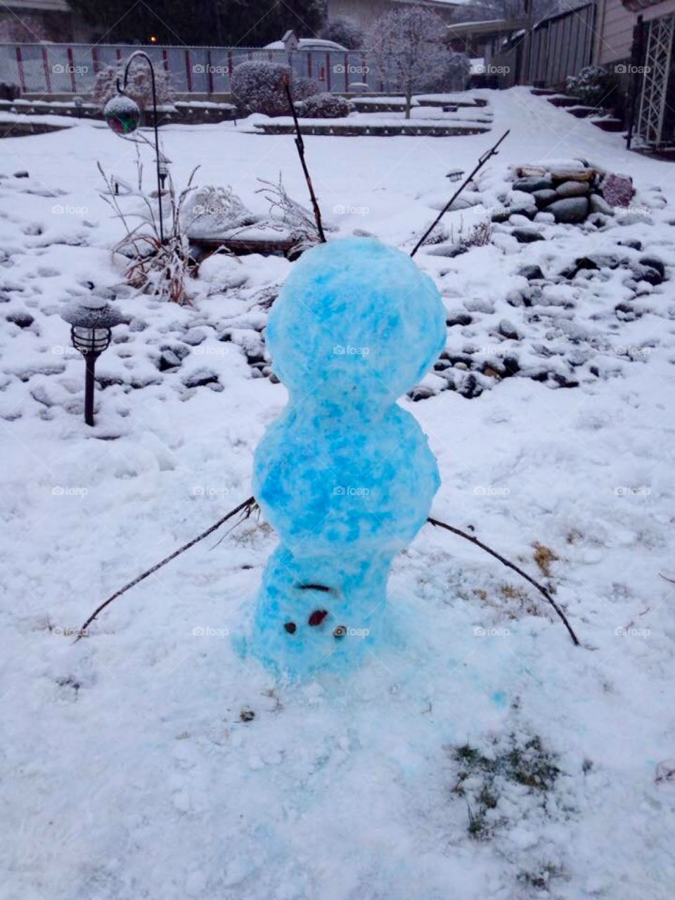 Blue the snowman 