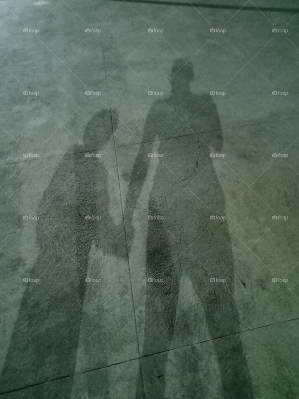 man child shadow image