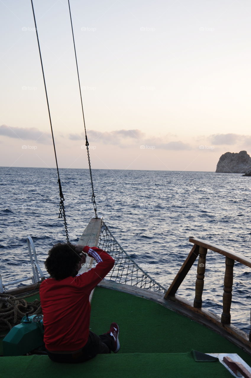 Sail away. Taken by Nikon D90 in alanya (turkey) on a happy ship