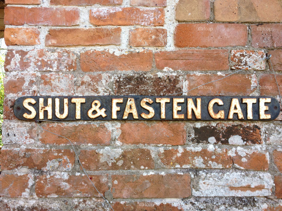 garden wall sign vintage by nicolathan