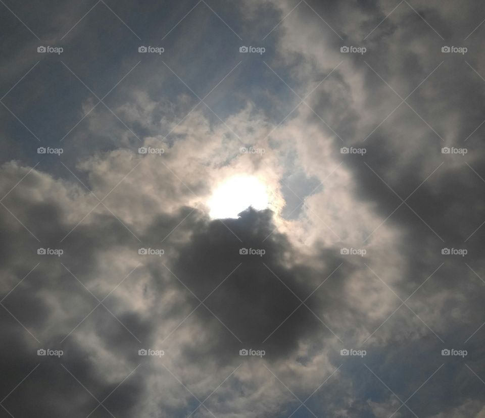 2017 Eclipse of the Sun with Cloud Cover