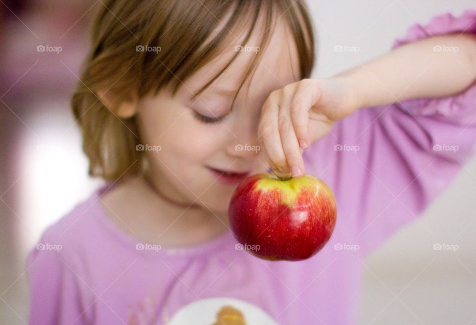 Girl with Apple