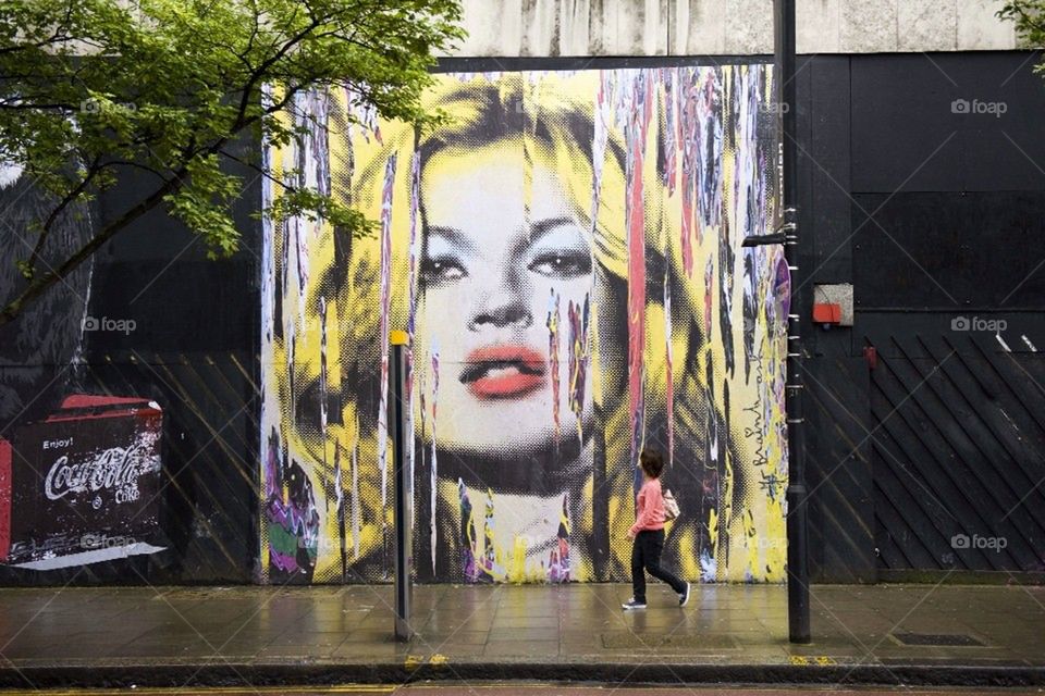 Kate Moss by Thiery Guetta aka Mr Brainwash who was featured in