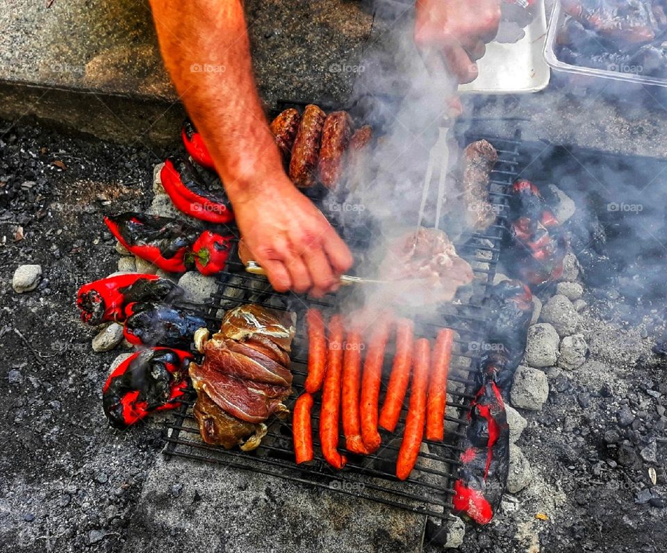 Cooking outside