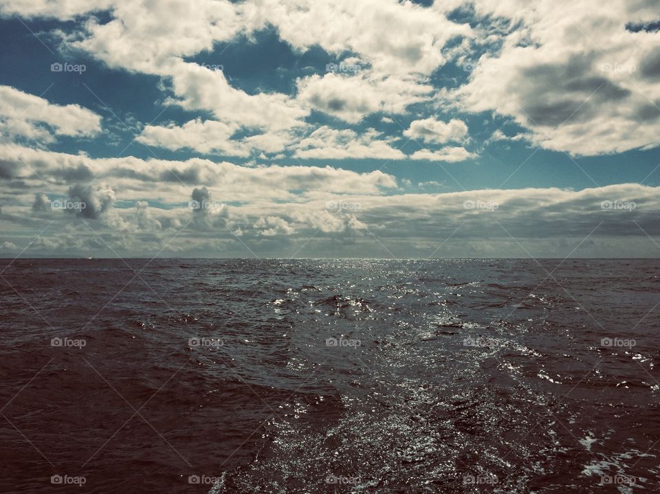 Sea and sky and clouds