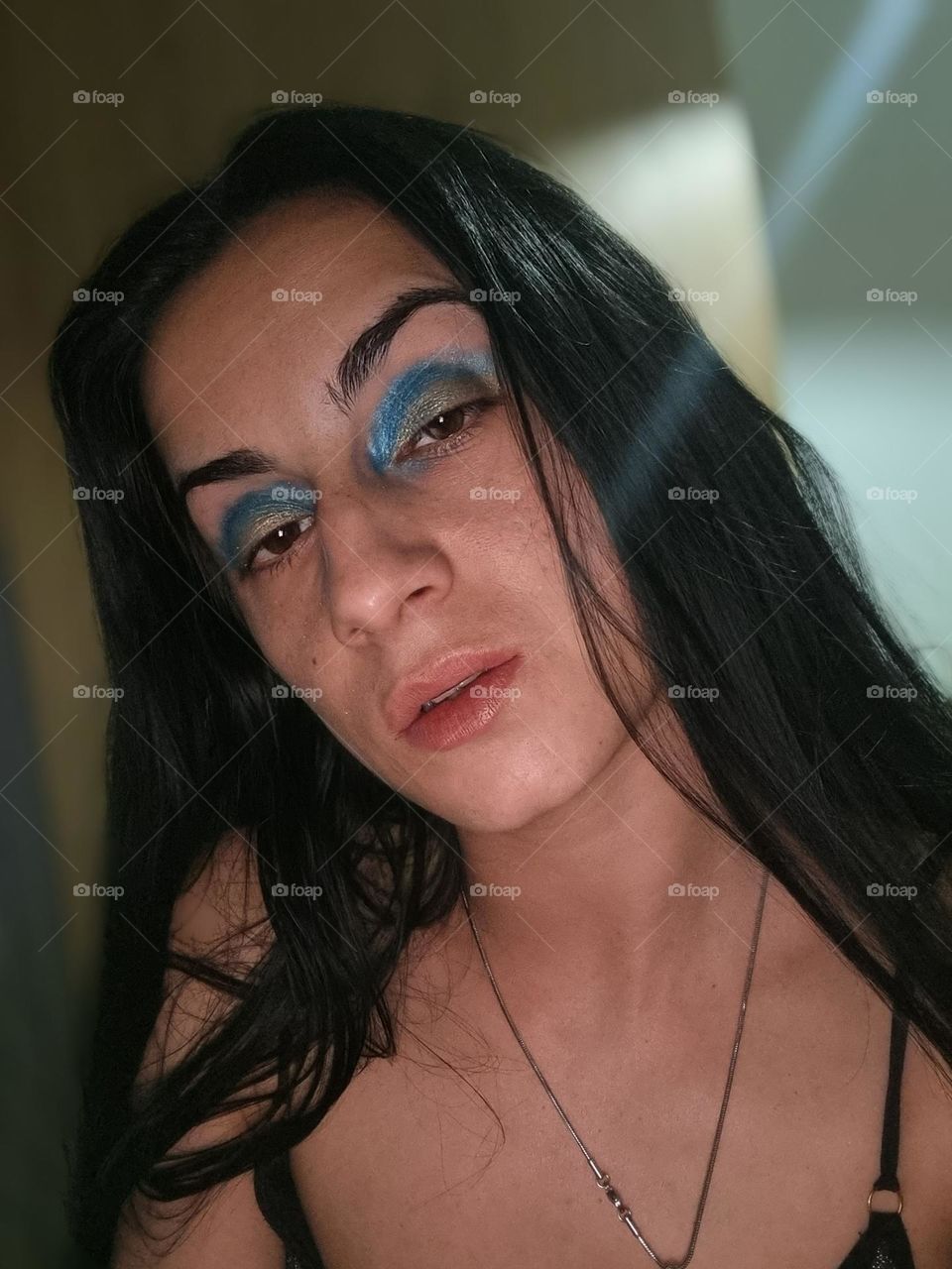 Original model with yellow and blue shading