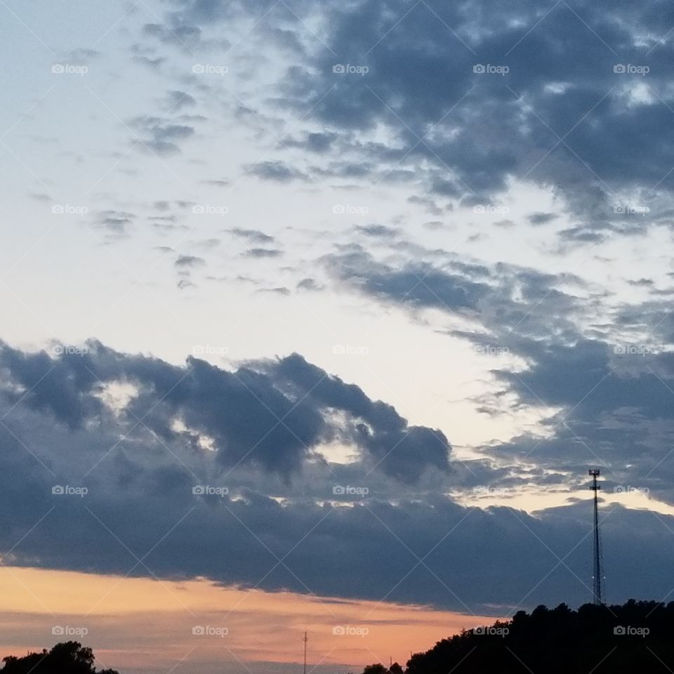 Oklahoma skies and highways