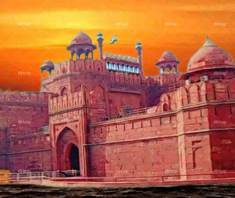 most beautiful and attractive view of a fort.