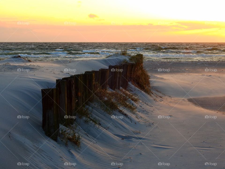 Poles in sanddunes