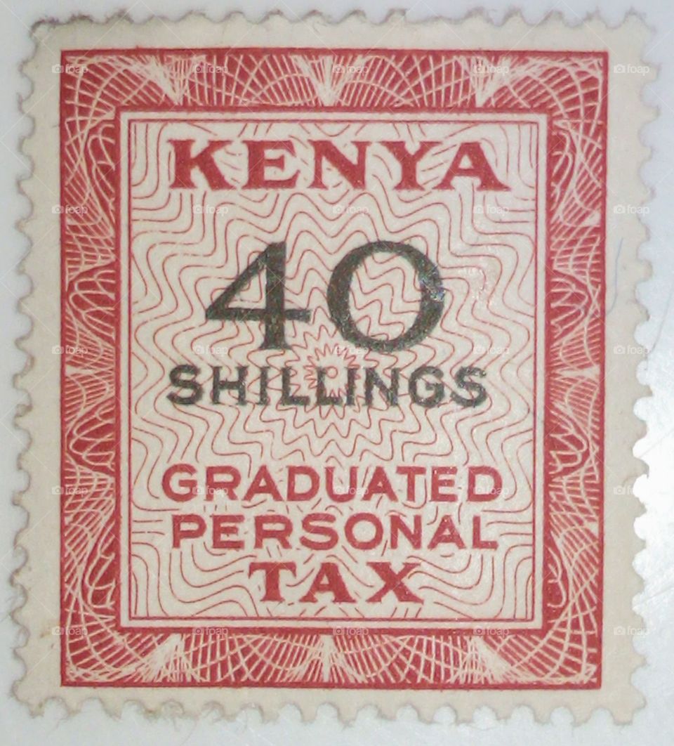 Vintage tax stamp