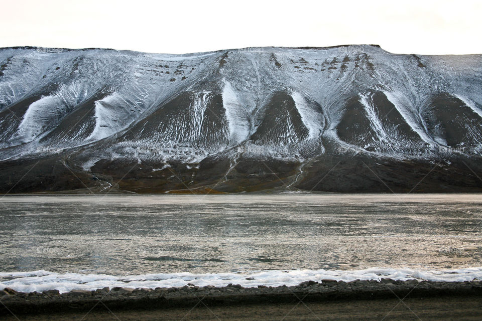 Snow on mountain