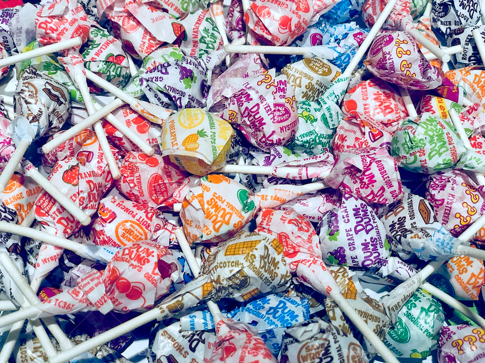 Halloween Candy: lollipops 