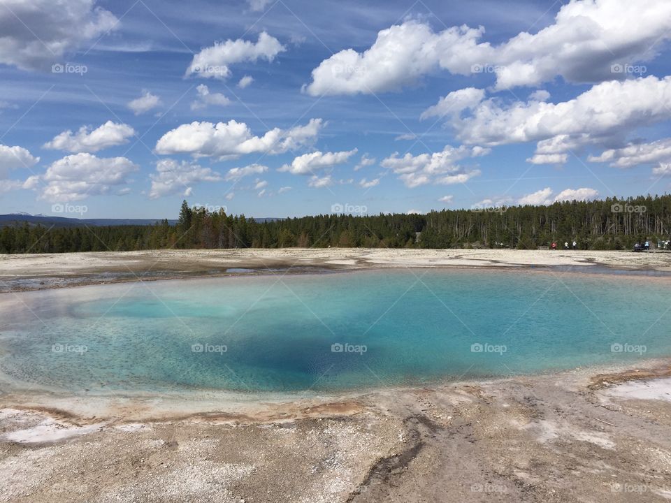 Hot spring at Yellowstone 