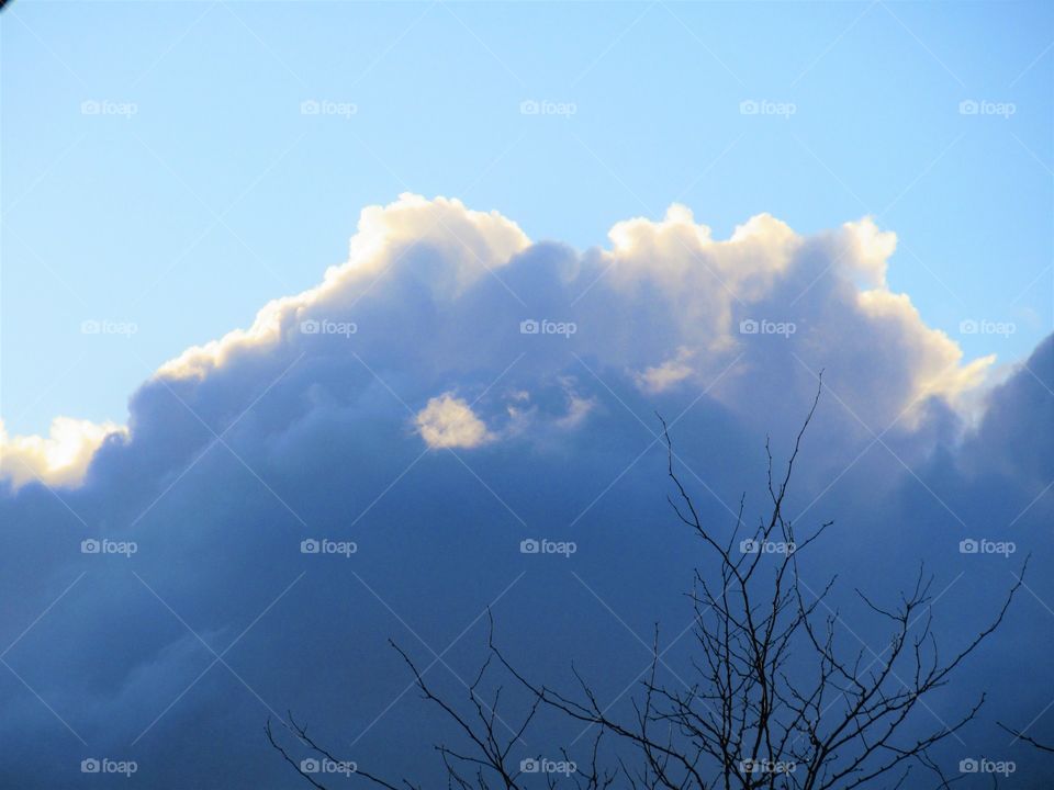 back lit cloud