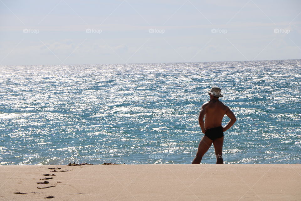 Man on the beach