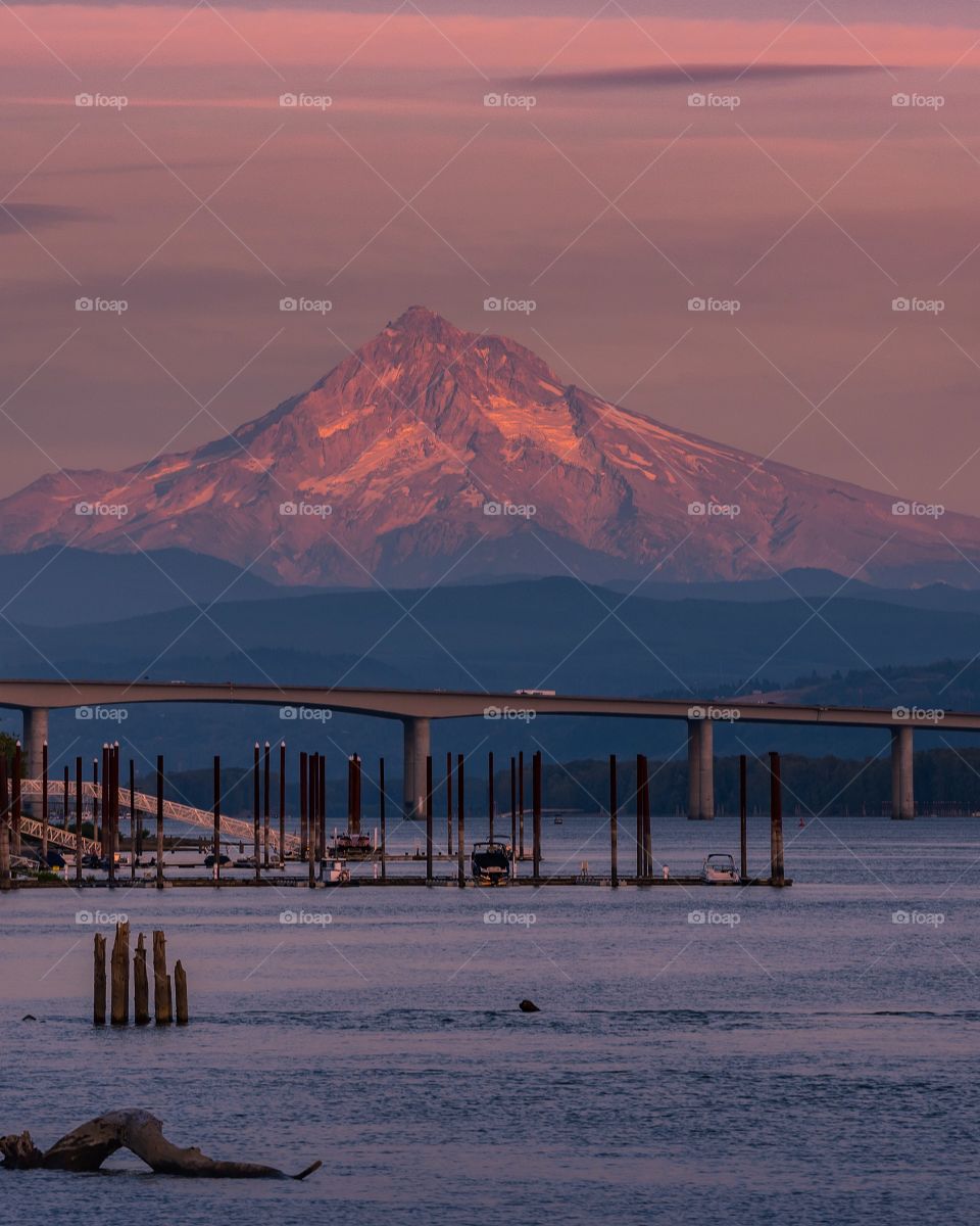 September Alpenglow on Mt. Hood