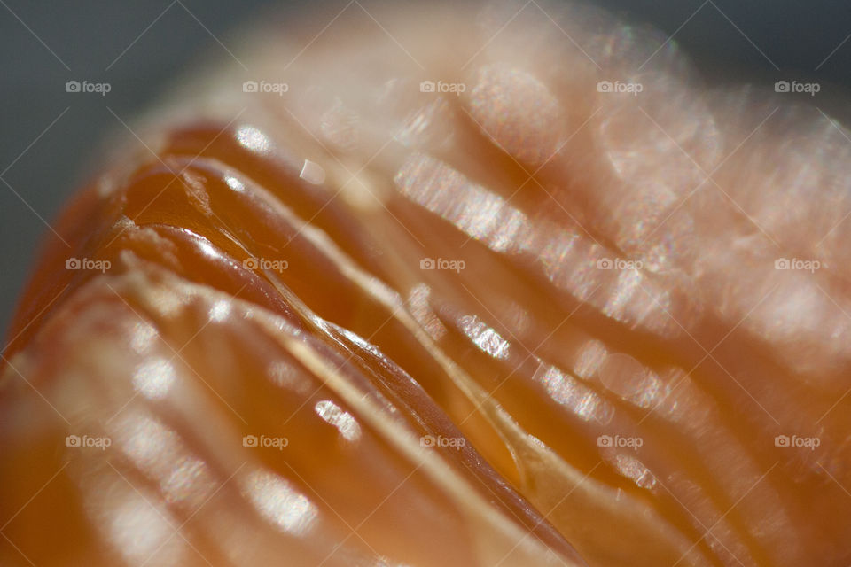 Underneath the skin of an orange 