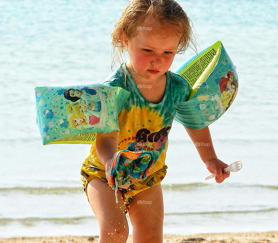 Baby in the beach