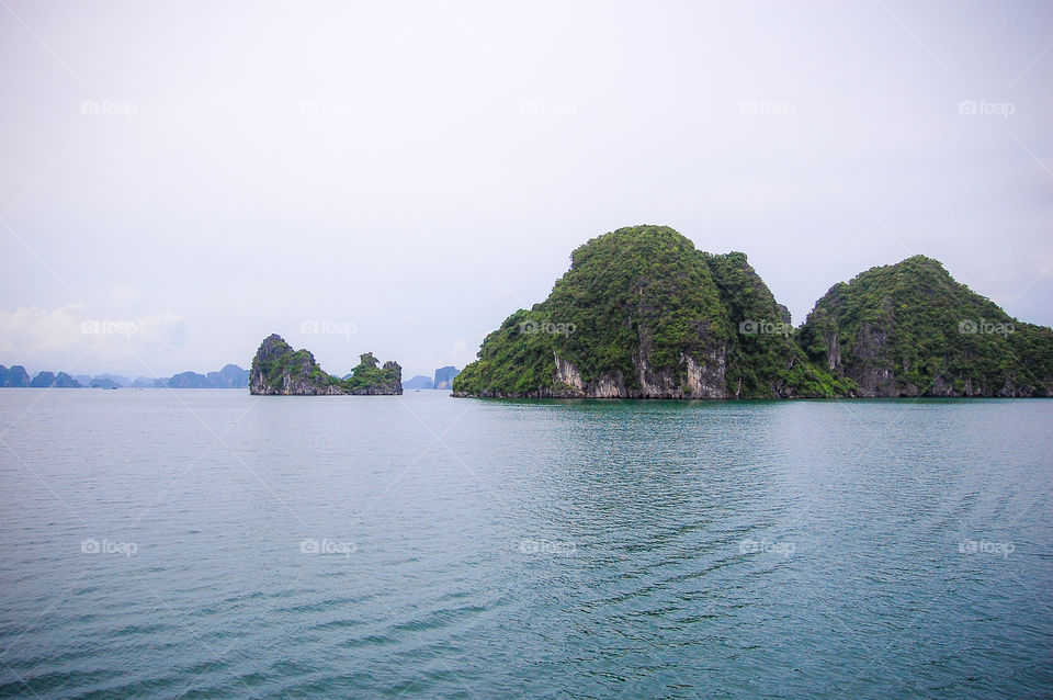 The dragons of Ha Long Bay. Hills are told in legends to be the back of dragons.