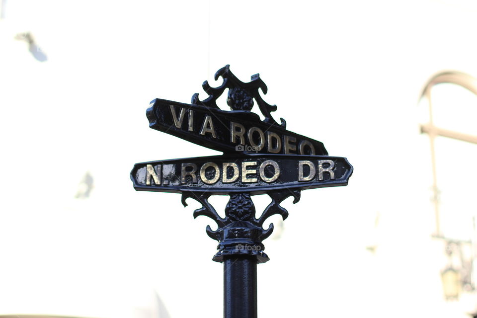 Rodeo Drive famous sign. 