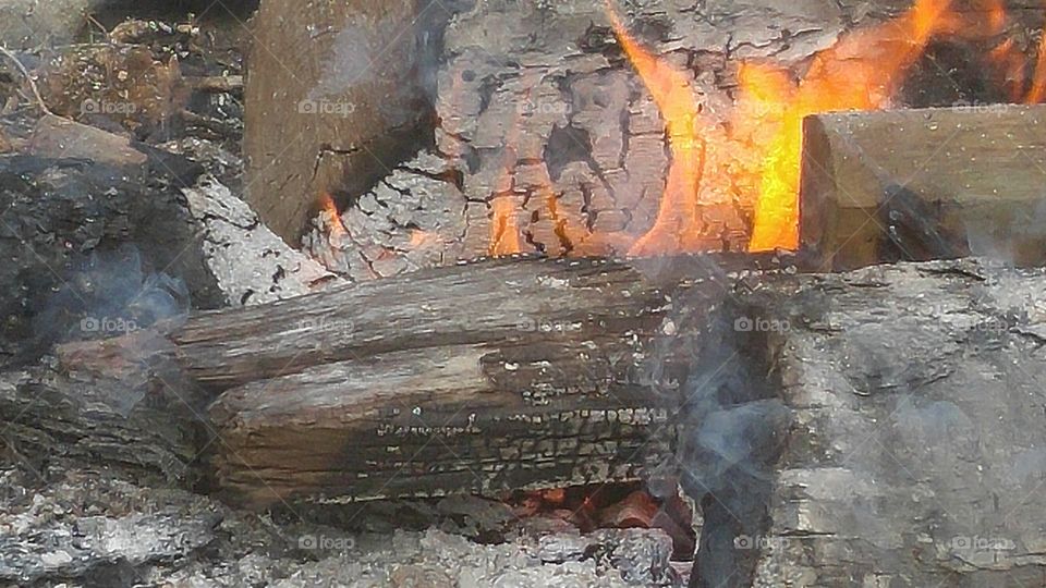 Flame, Ash, No Person, Coal, Firewood