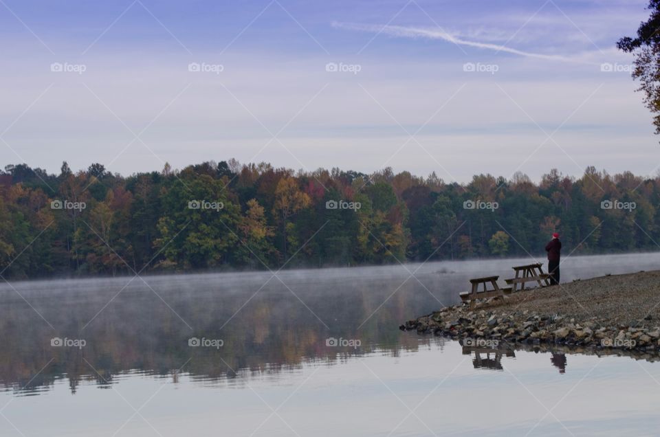 fall at the lake