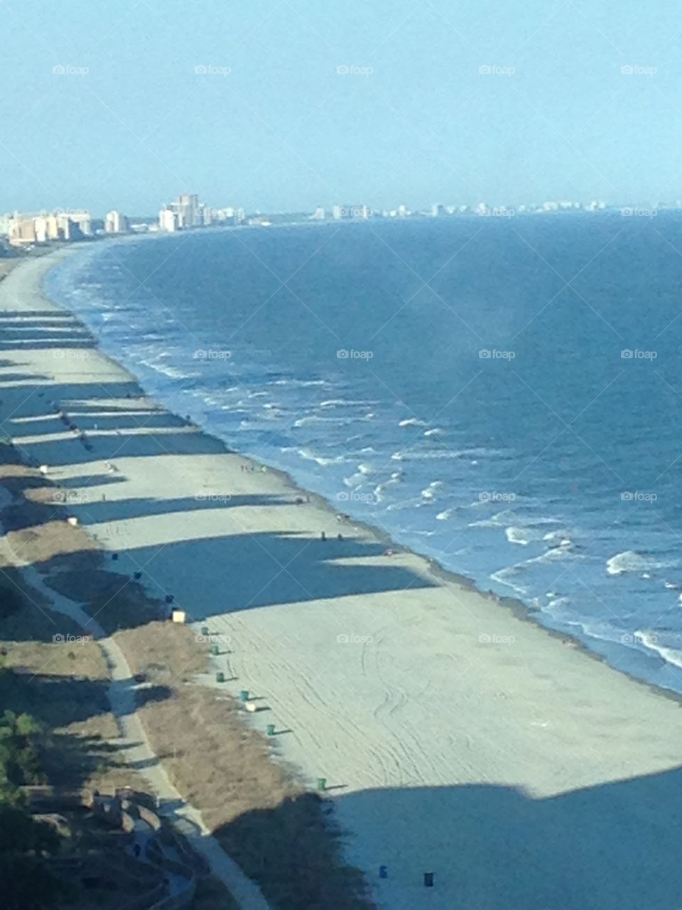 Shadows on the beach