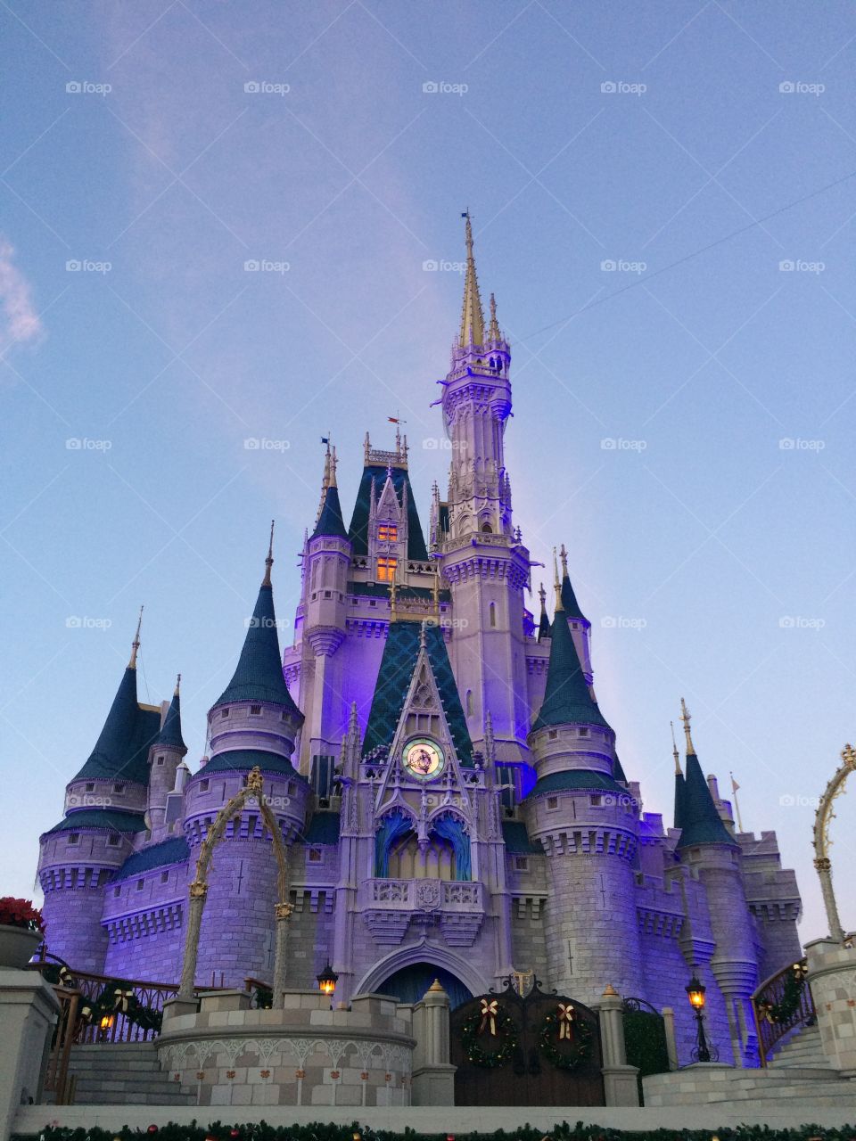 Cinderella Castle at night