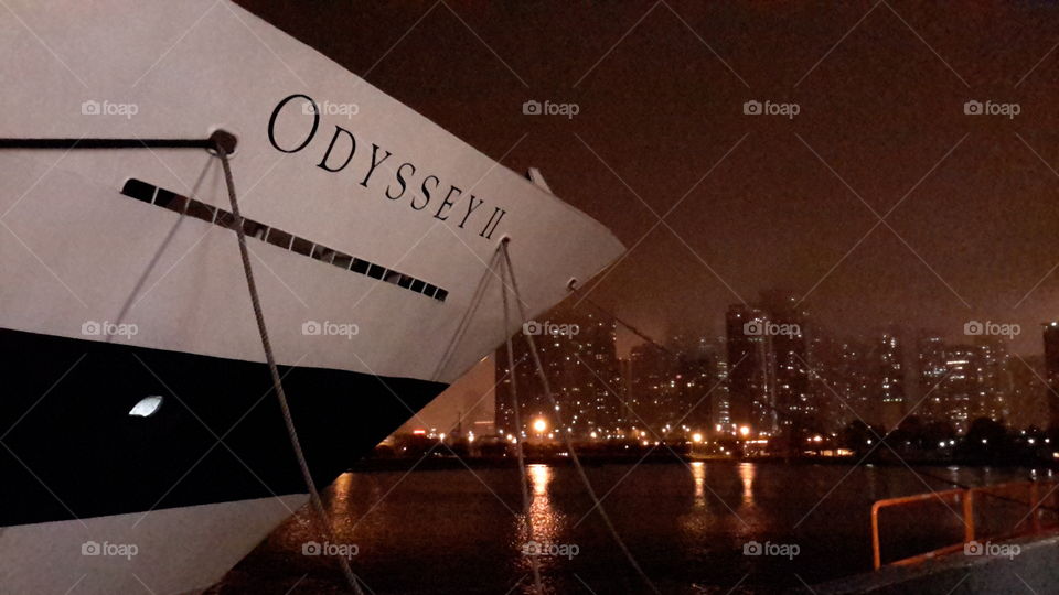 anchored for the night