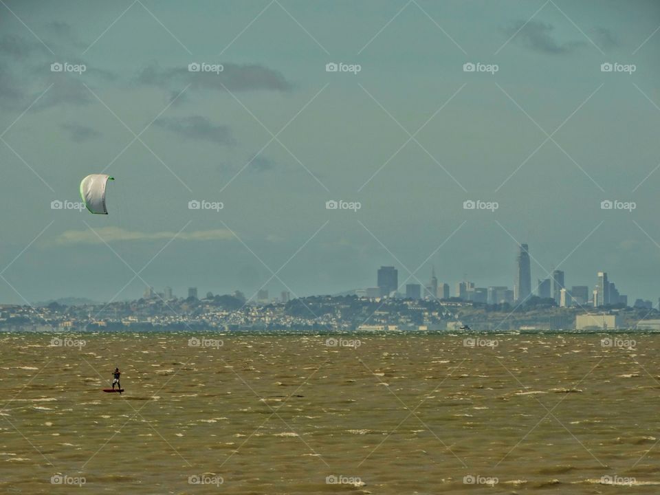 Parasailing On San Francisco Bay