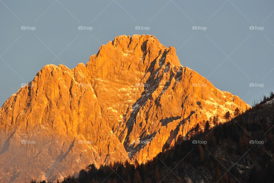 Dolomites mountain color