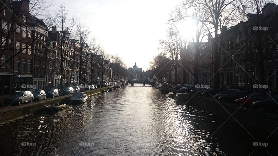 Winters day in Amsterdam