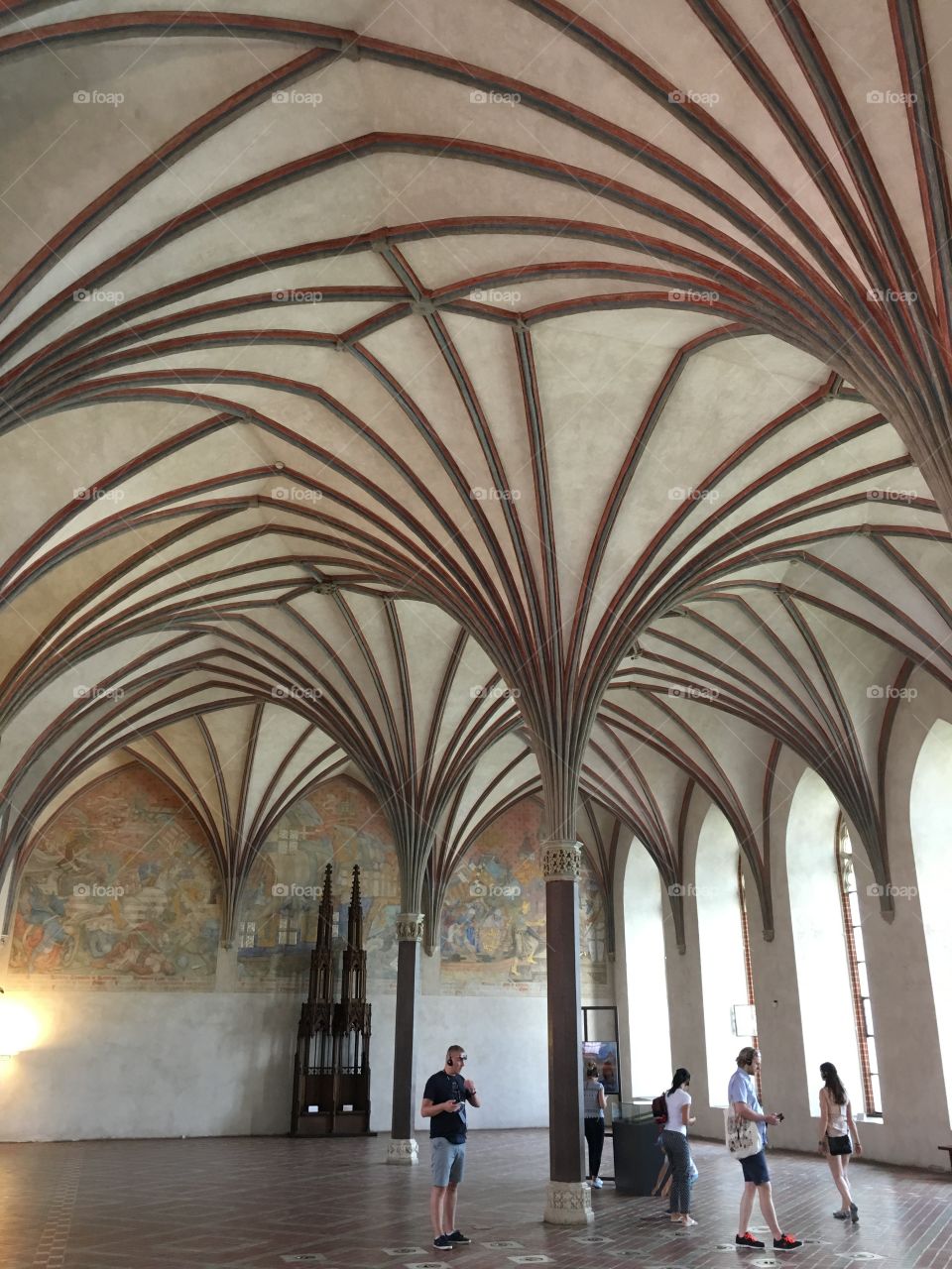 Vaulted ceilings at Marlbork Castle - Poland