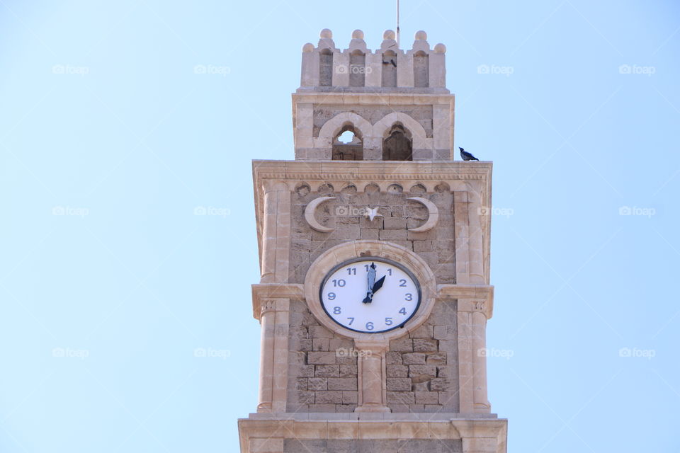 Very ancient and beautiful clock in acre .