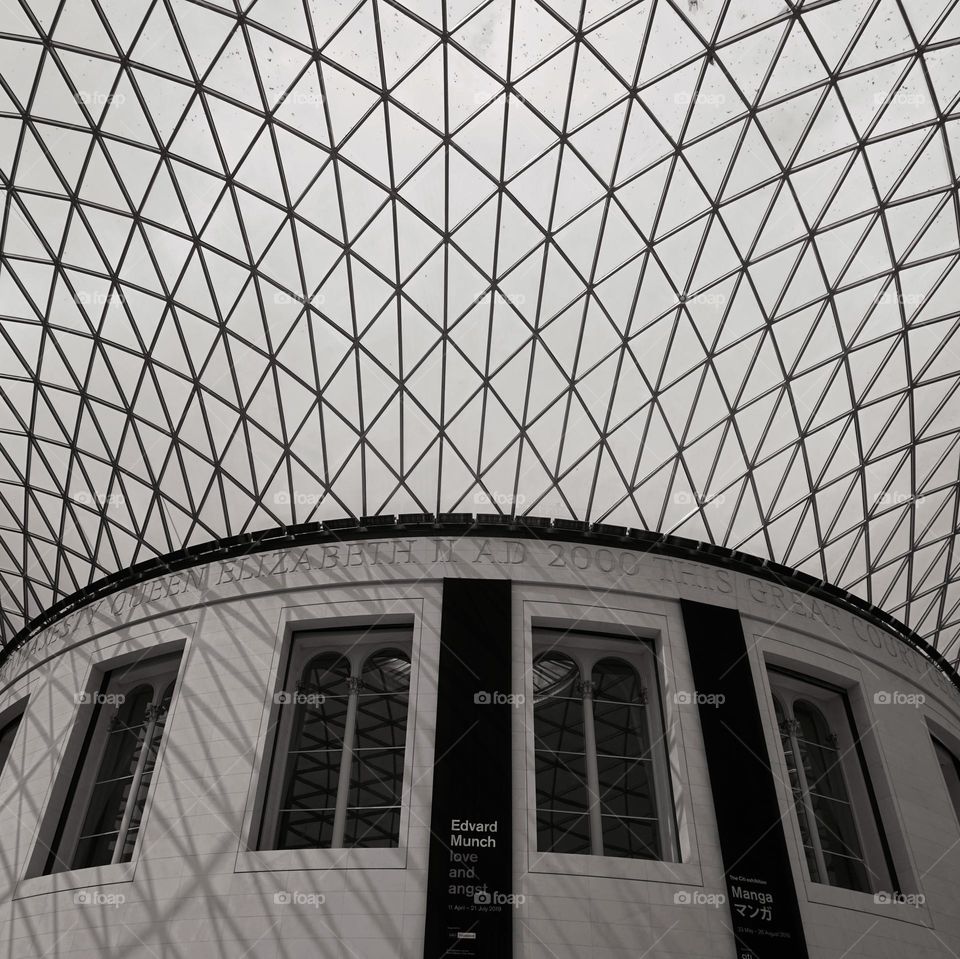 Stunning architectural roof … British Museum London 🇬🇧