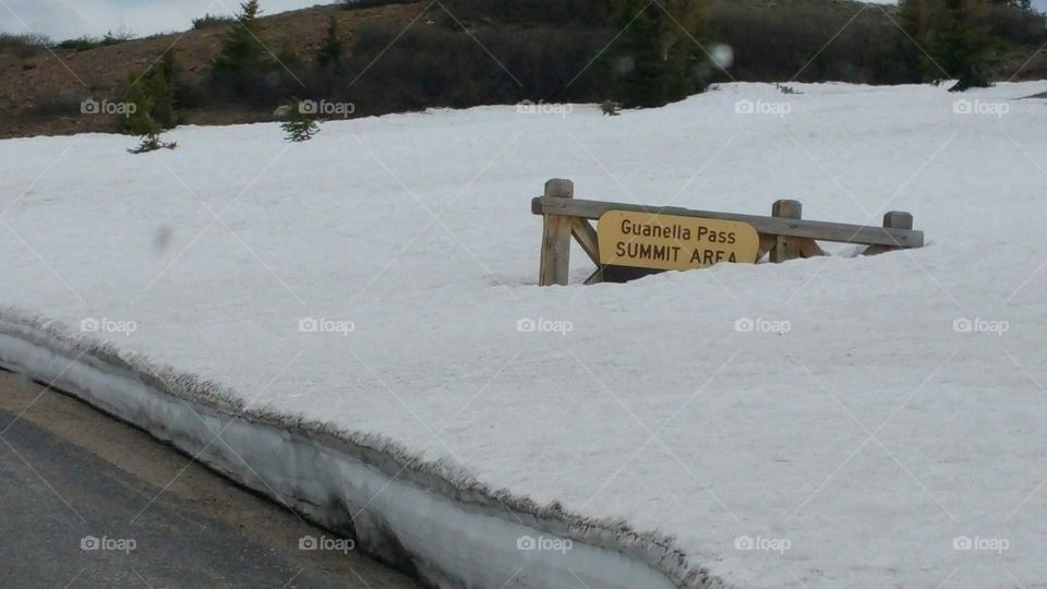 Snow still at the end of May beginning of June