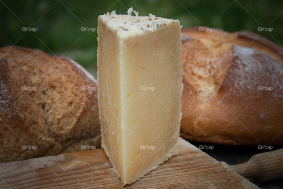 Cheese and bread